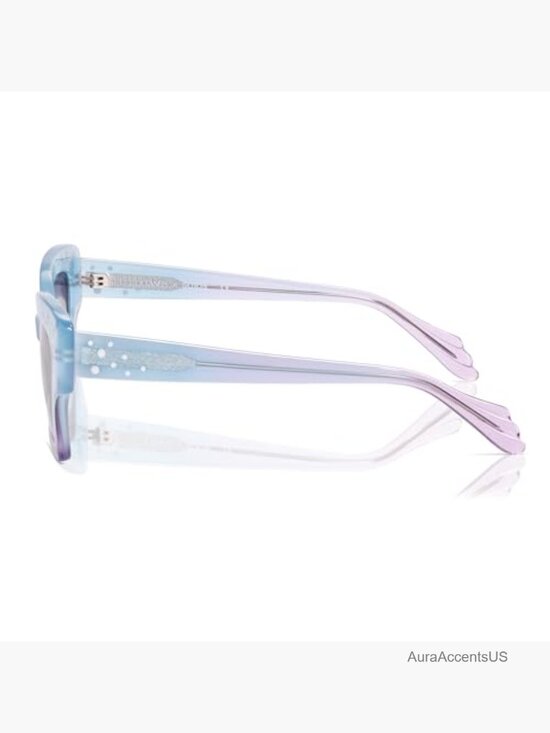 Square Cat Eye Polarized Sunglasses with Pearl Accents main image 7